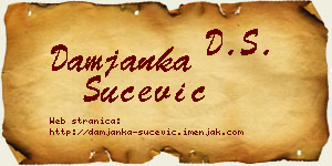 Damjanka Šućević vizit kartica